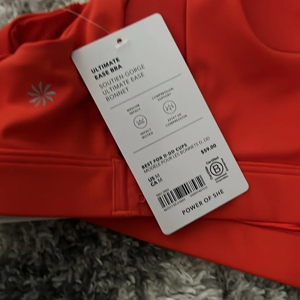 NWT Athleta Ultimate Ease Bra D/DD - Picture 3 of 3